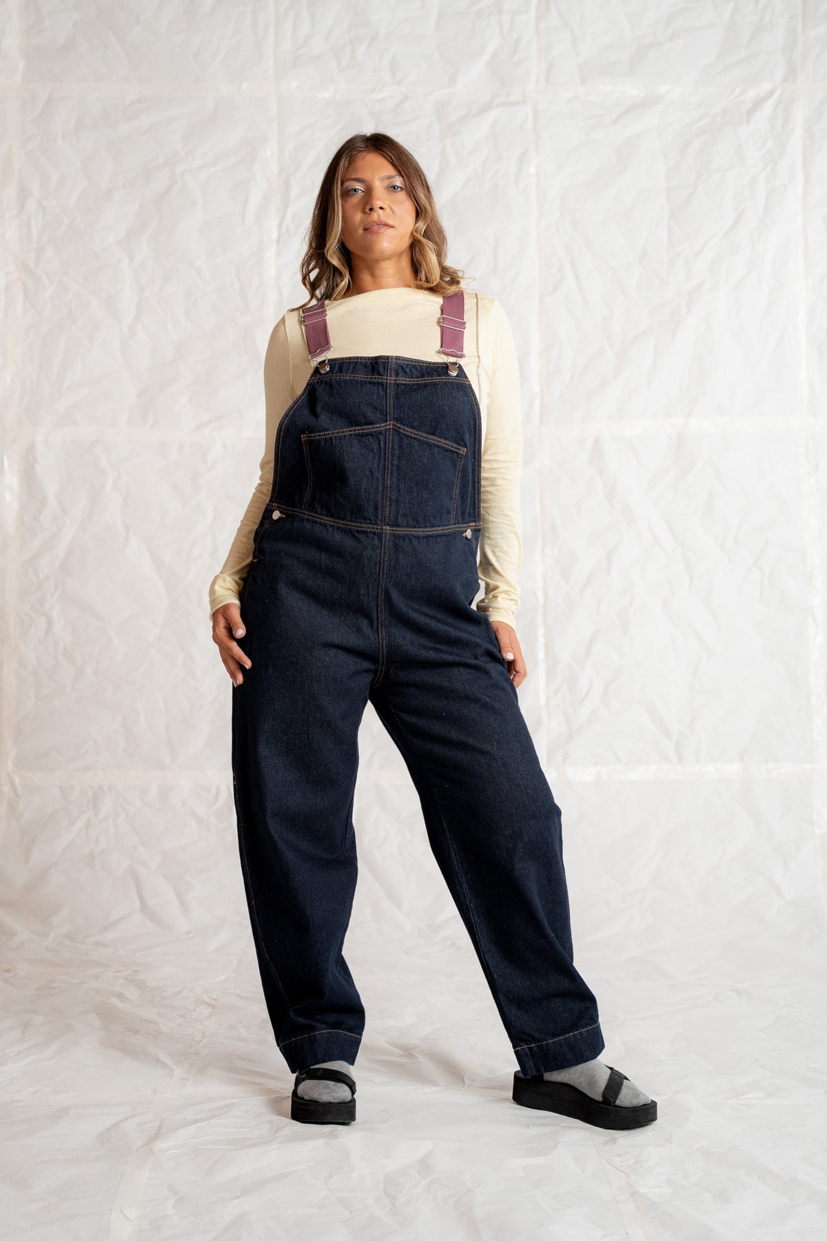 Salopette Apollo Jeans cotone riciclato - Blu indaco