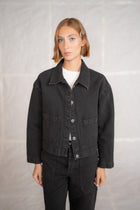 Giacca Astra in cotone - nero Old washed