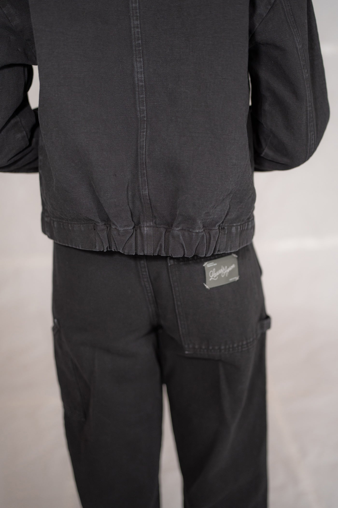 Overshirt Jeans Eva mit Kordelzug aus recycelter Baumwolle – Blau gewaschen
