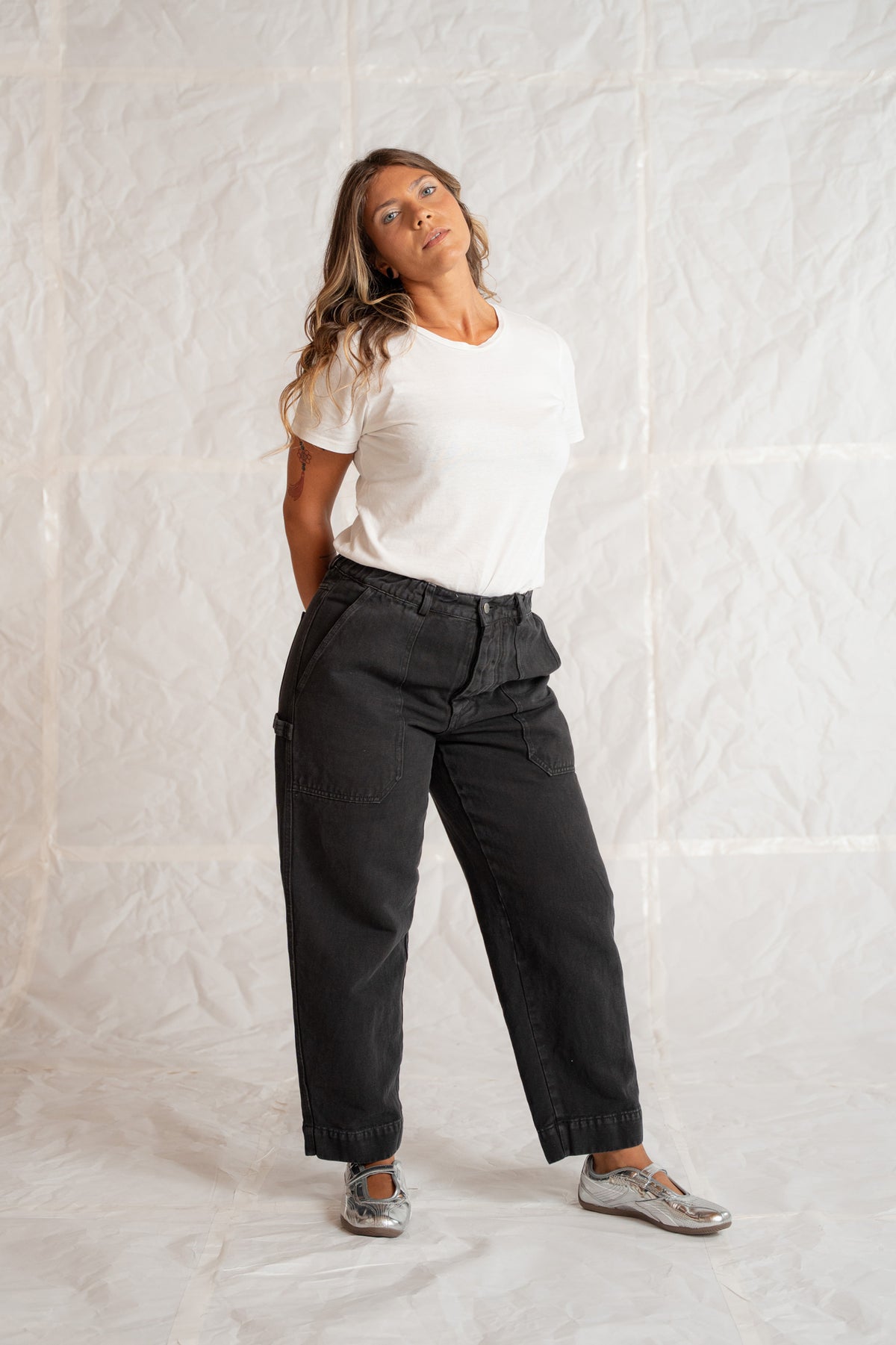 Apollo Beige Stonewashed Pants