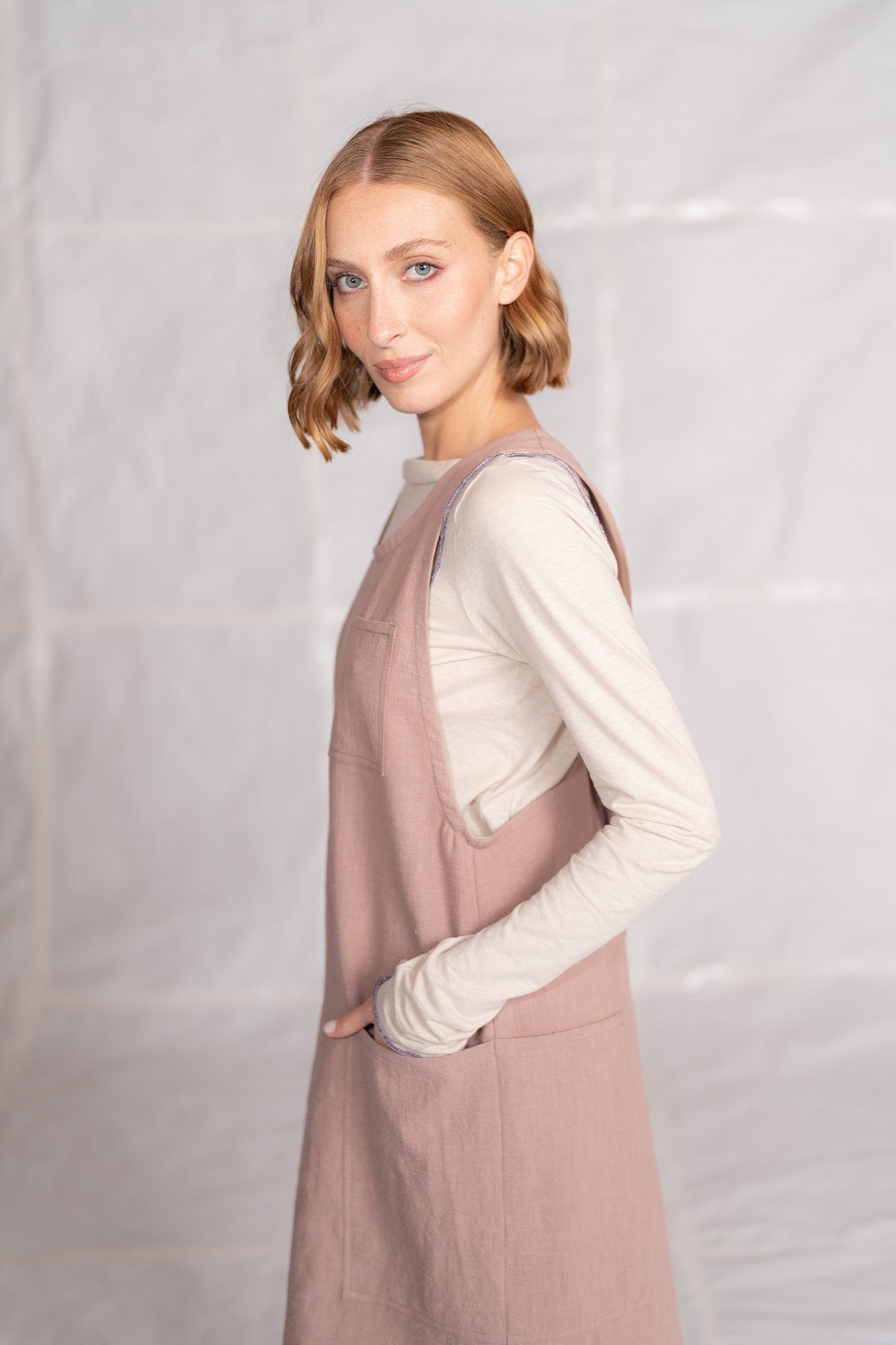 Grembiule/Vestito donna - rosa antico