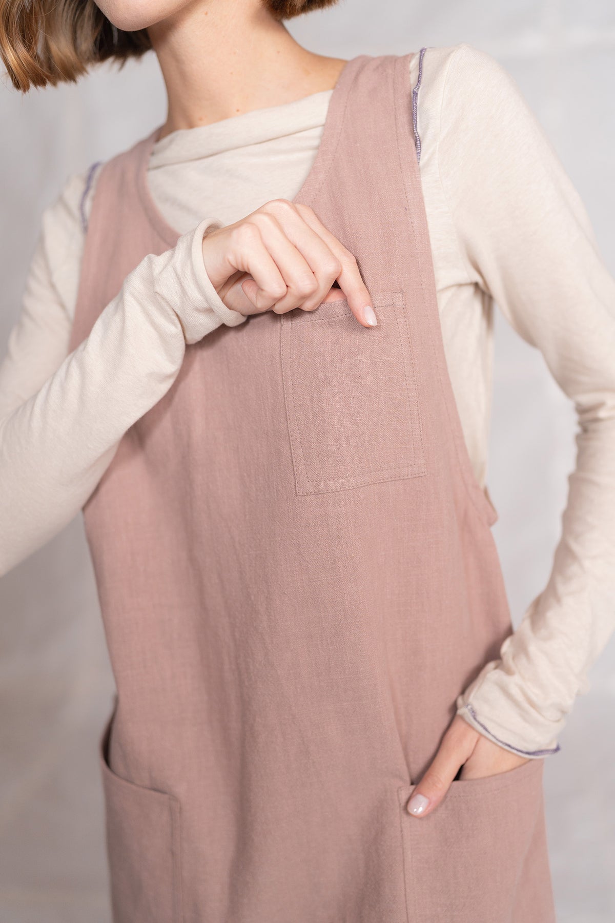 Grembiule/Vestito donna - rosa antico