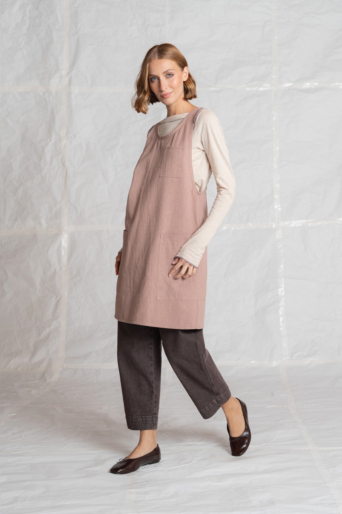Grembiule/Vestito donna - rosa antico