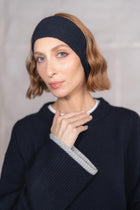 Fascia in lana e cashmere - Blu Notte