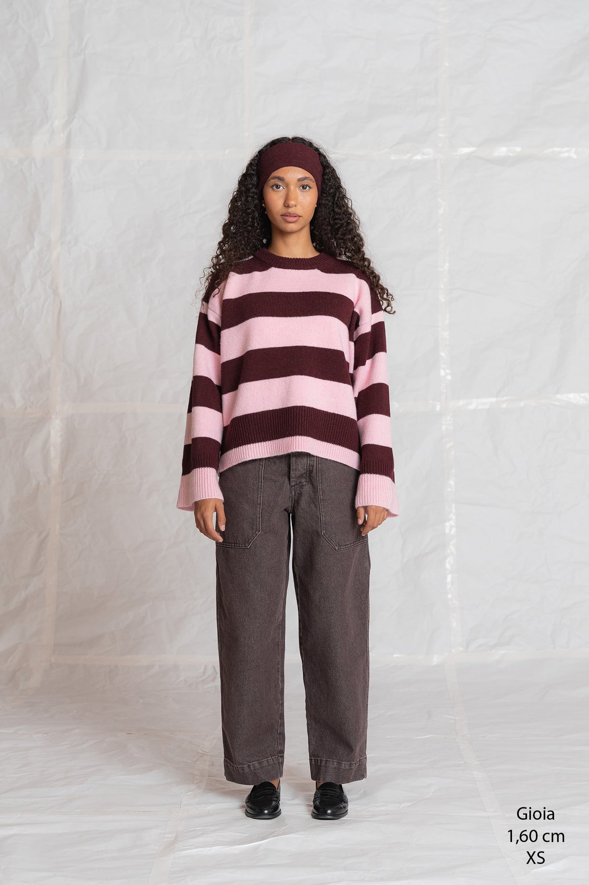 Jeans Apollo in cotone con elastico in vita - Marrone stonewased