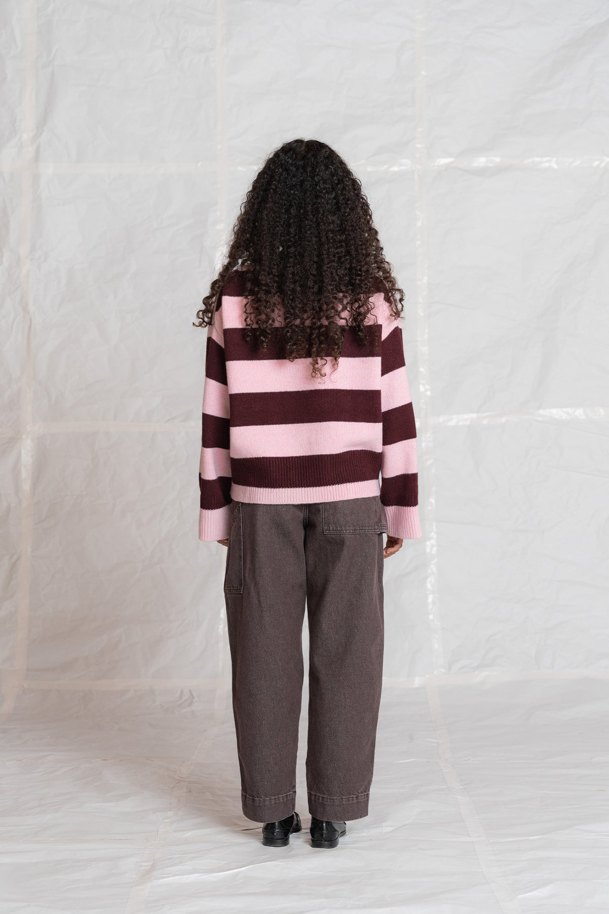 Jeans Apollo in cotone con elastico in vita - Marrone stonewased