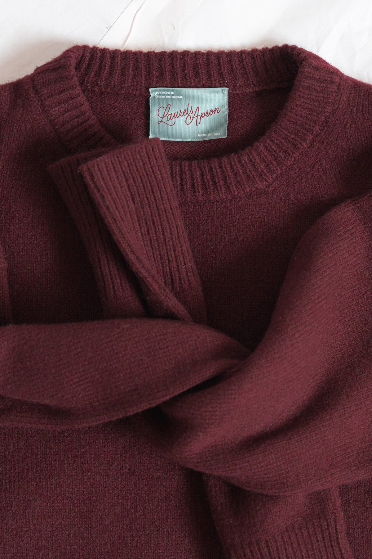 Maglia Alba in lana e cashmere - Prugna