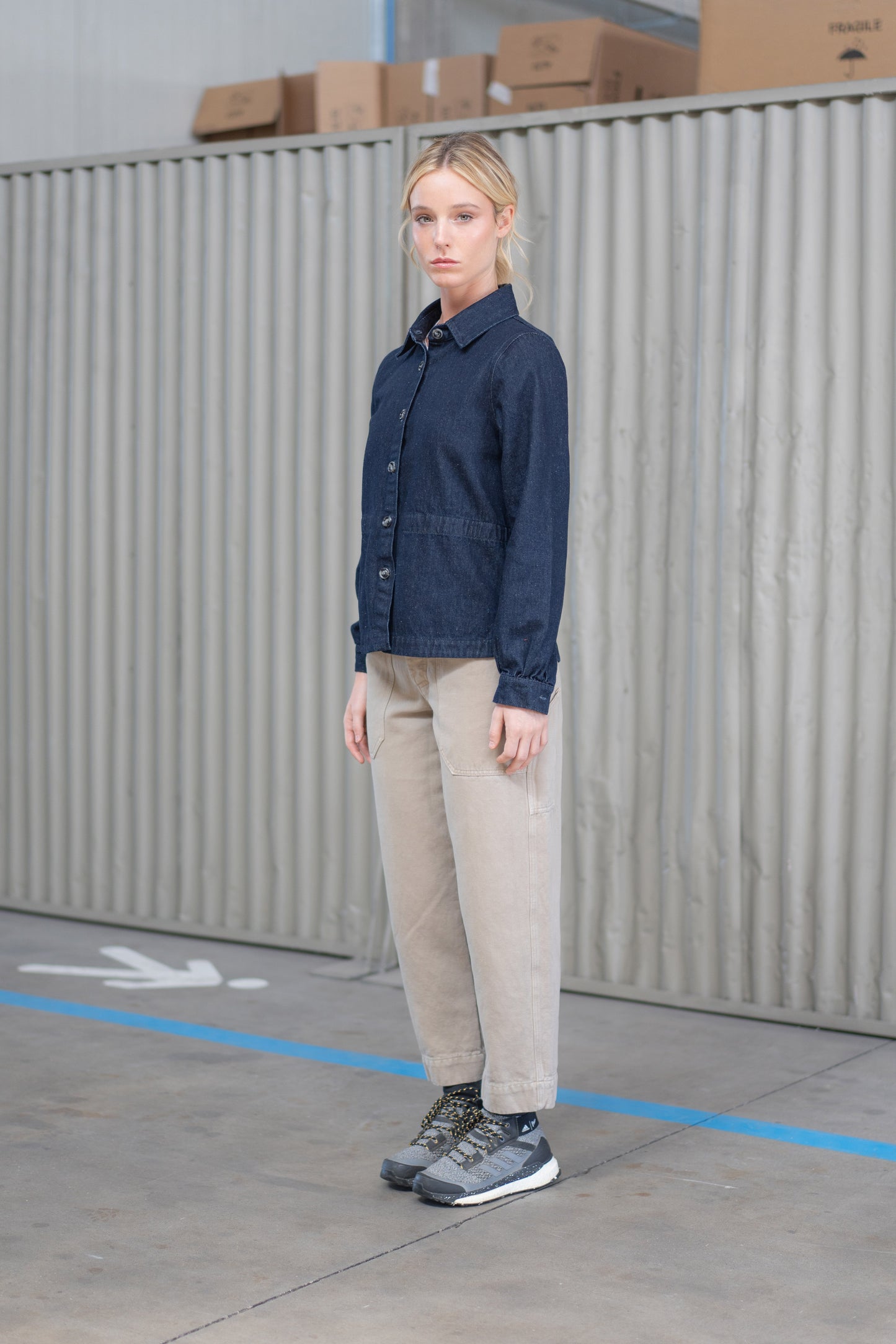 Overshirt Jeans Eva - Blu Indaco