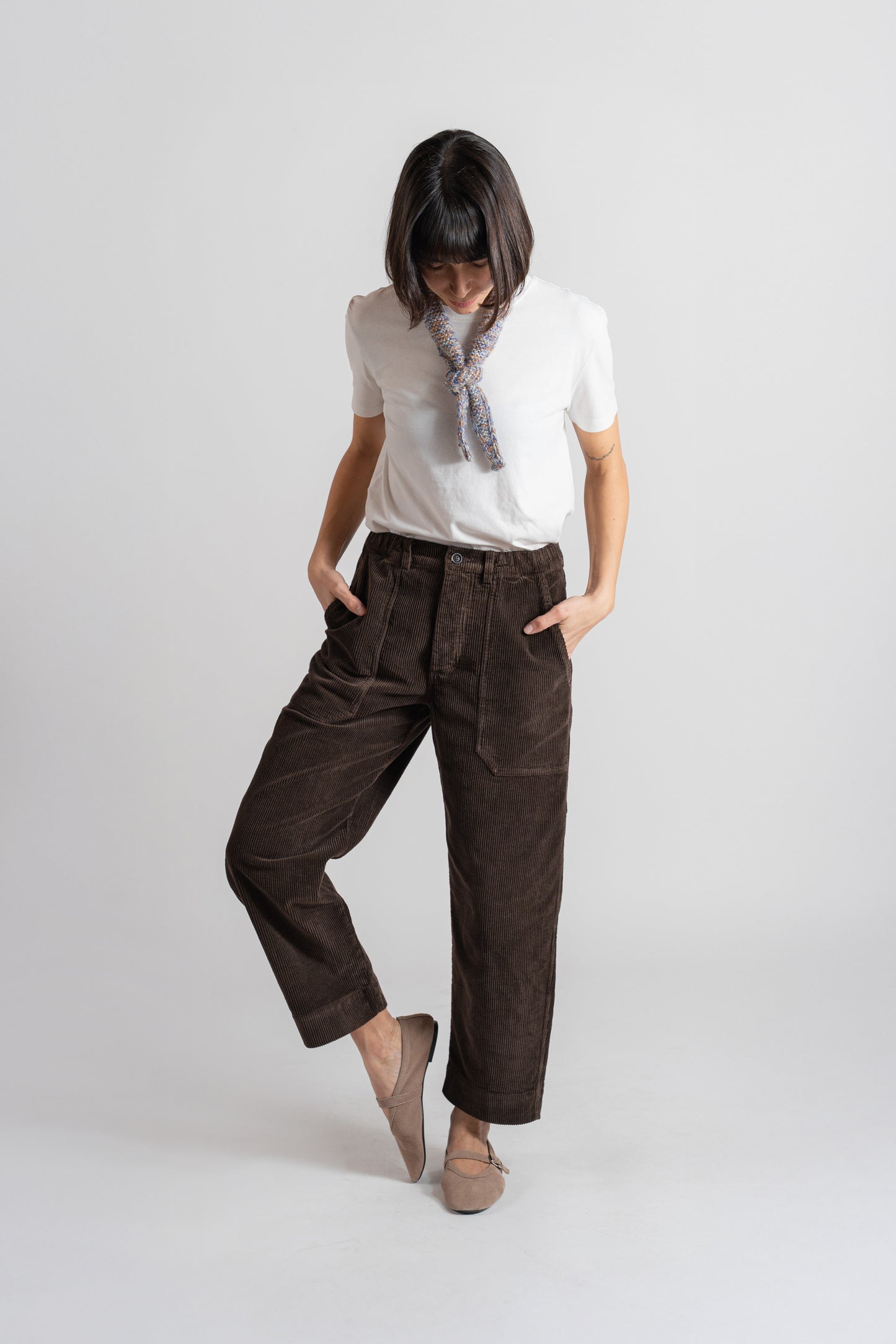 AP16, AP17 - Pantalone Apollo velluto Marrone - tg. L