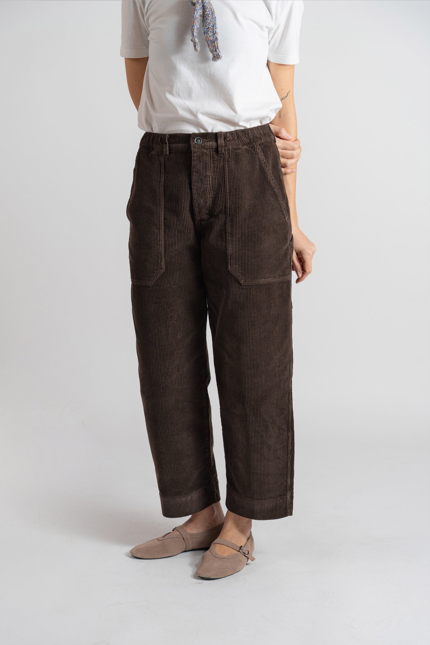 Pantaloni Apollo in velluto - Marrone