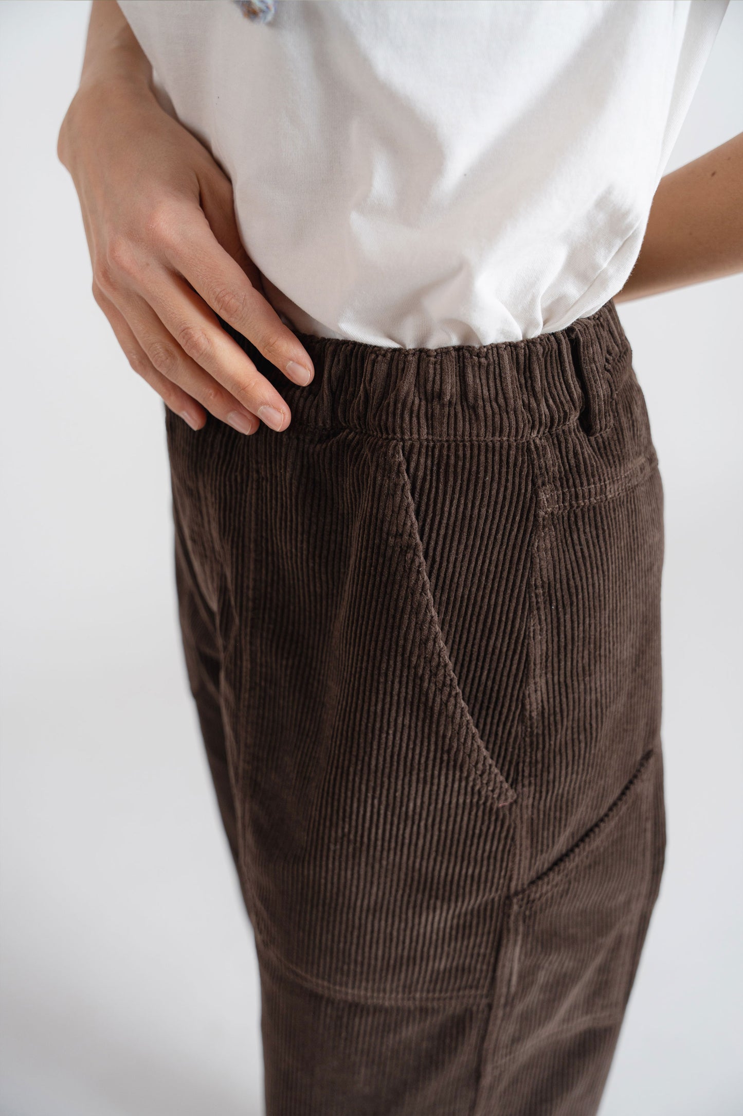 AP16, AP17 - Pantalone Apollo velluto Marrone - tg. L