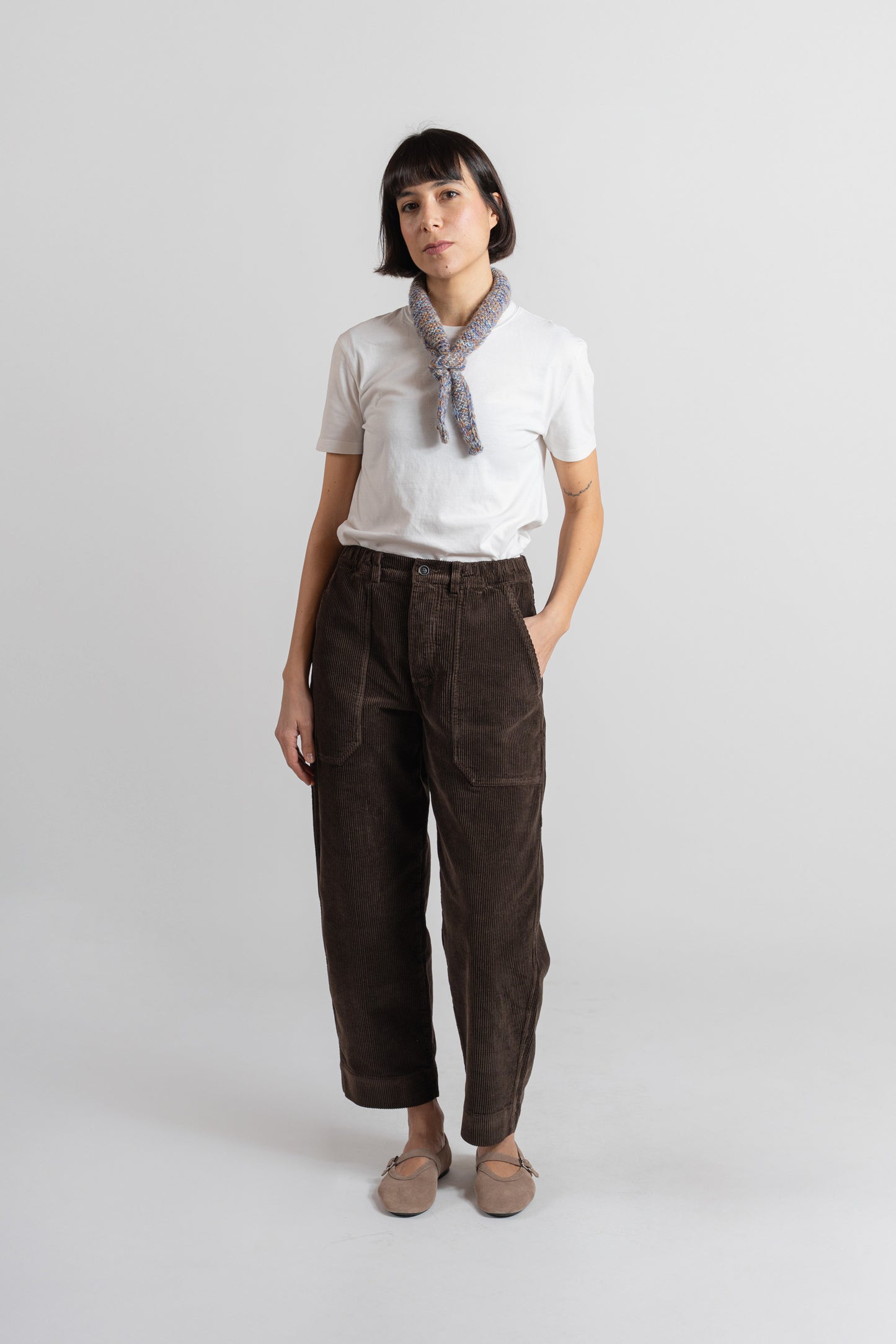 Pantaloni Apollo in velluto - Marrone