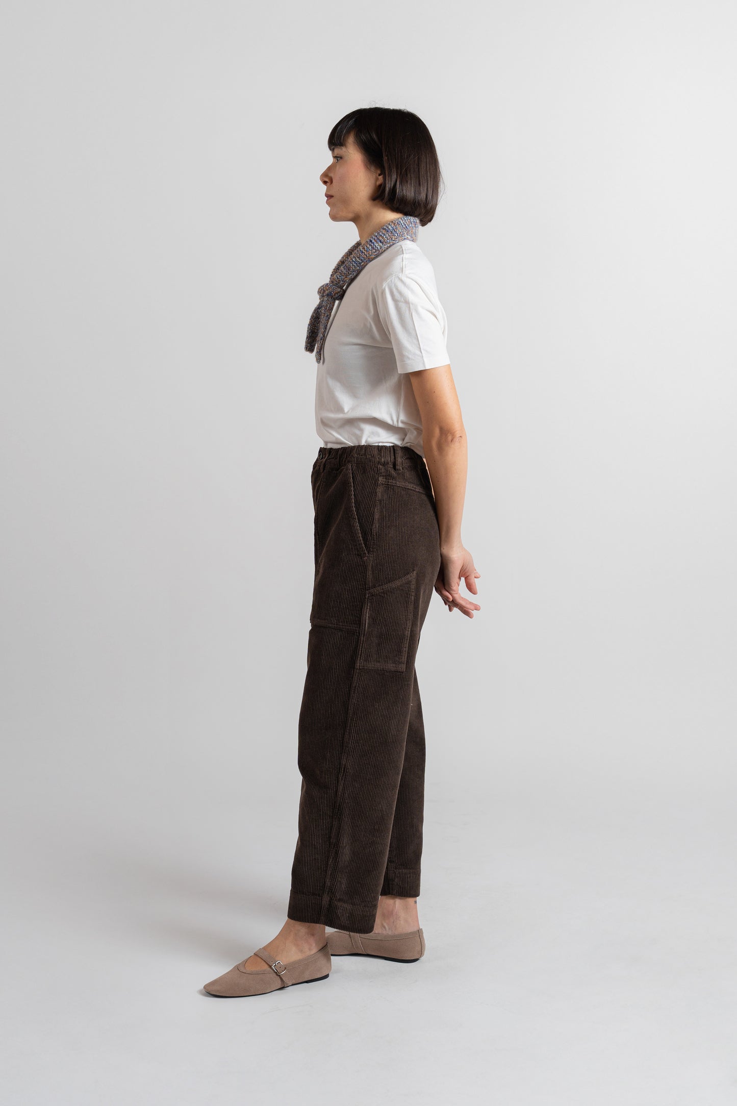 Pantaloni Apollo in velluto - Marrone