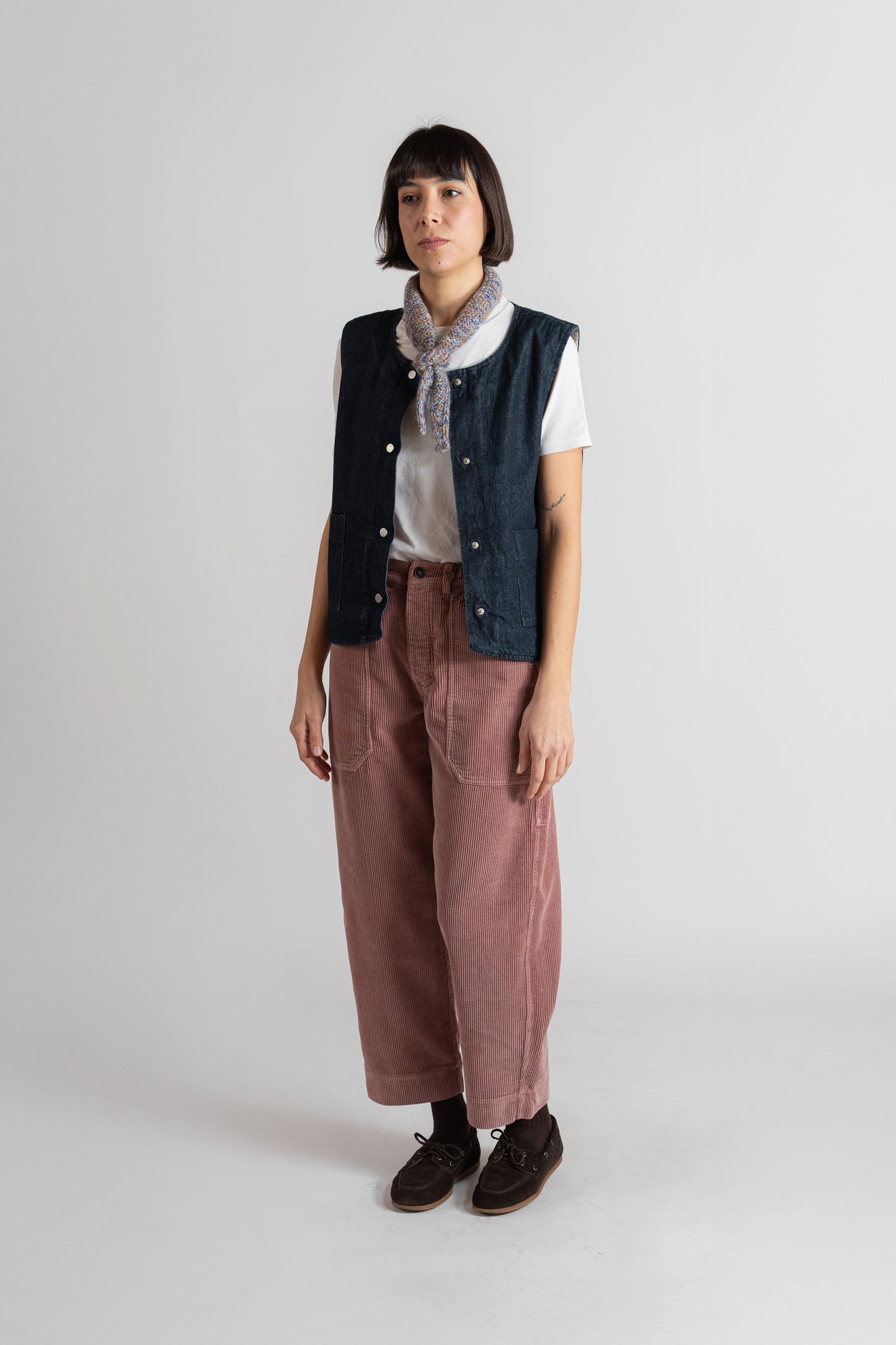 AP10 - Pantalone Apollo velluto Rosa- tg. M