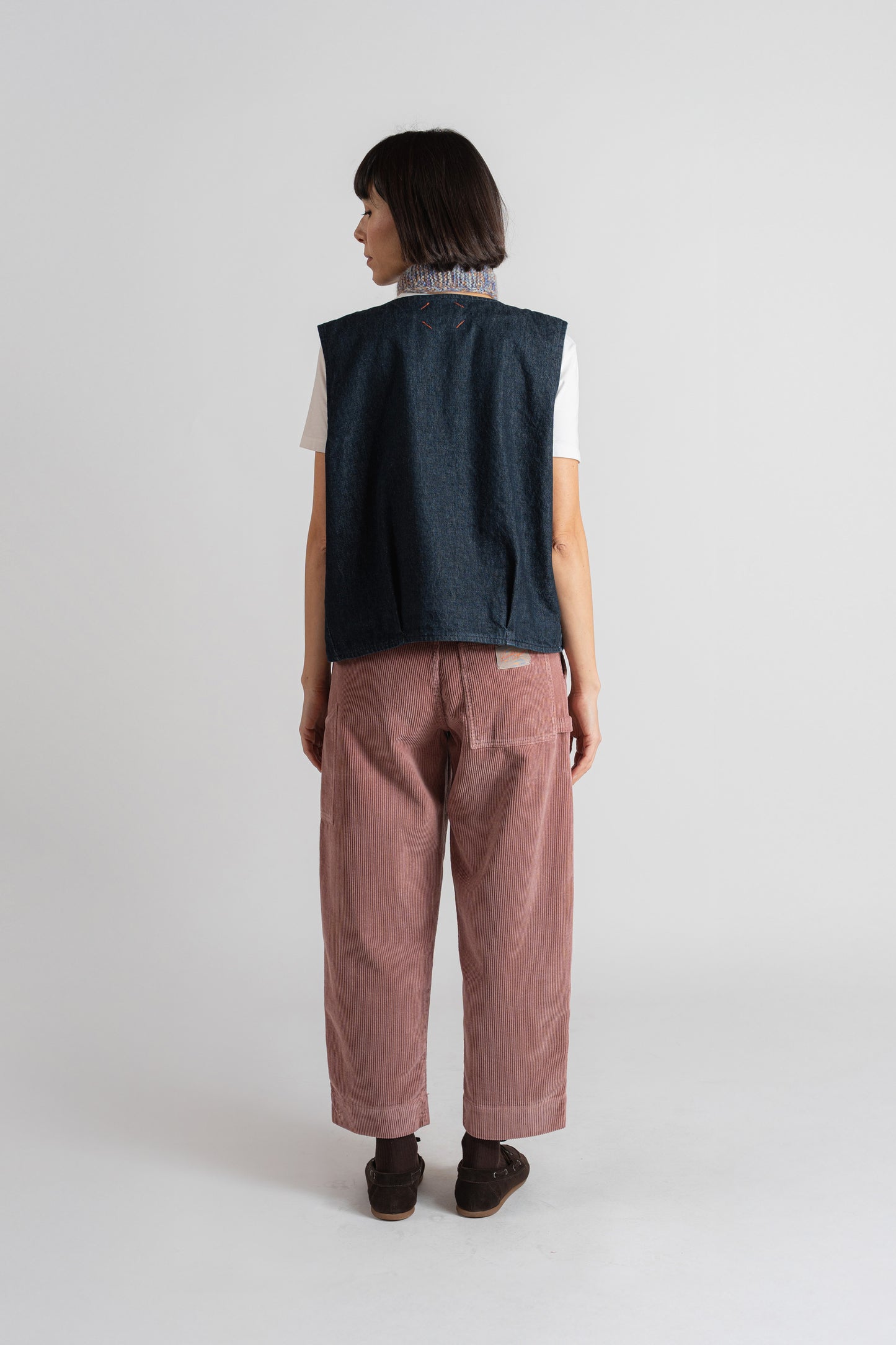 Pantaloni Apollo in velluto - Rosa antico