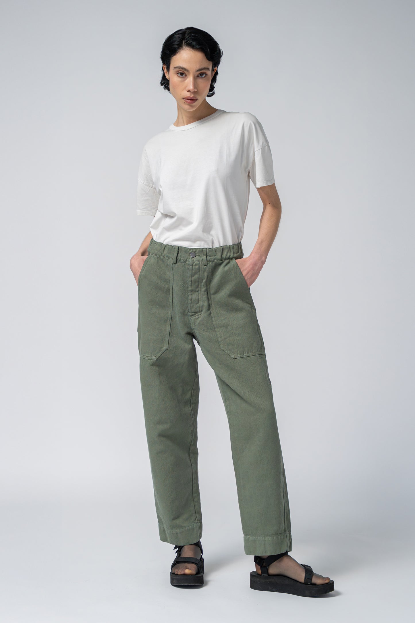 AP08 - Pantalone Apollo verde Salvia - tg. M