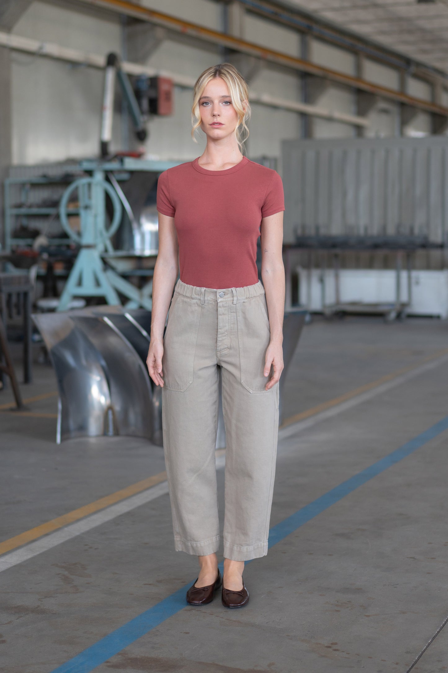 Pantaloni Apollo Beige-Stonewashed