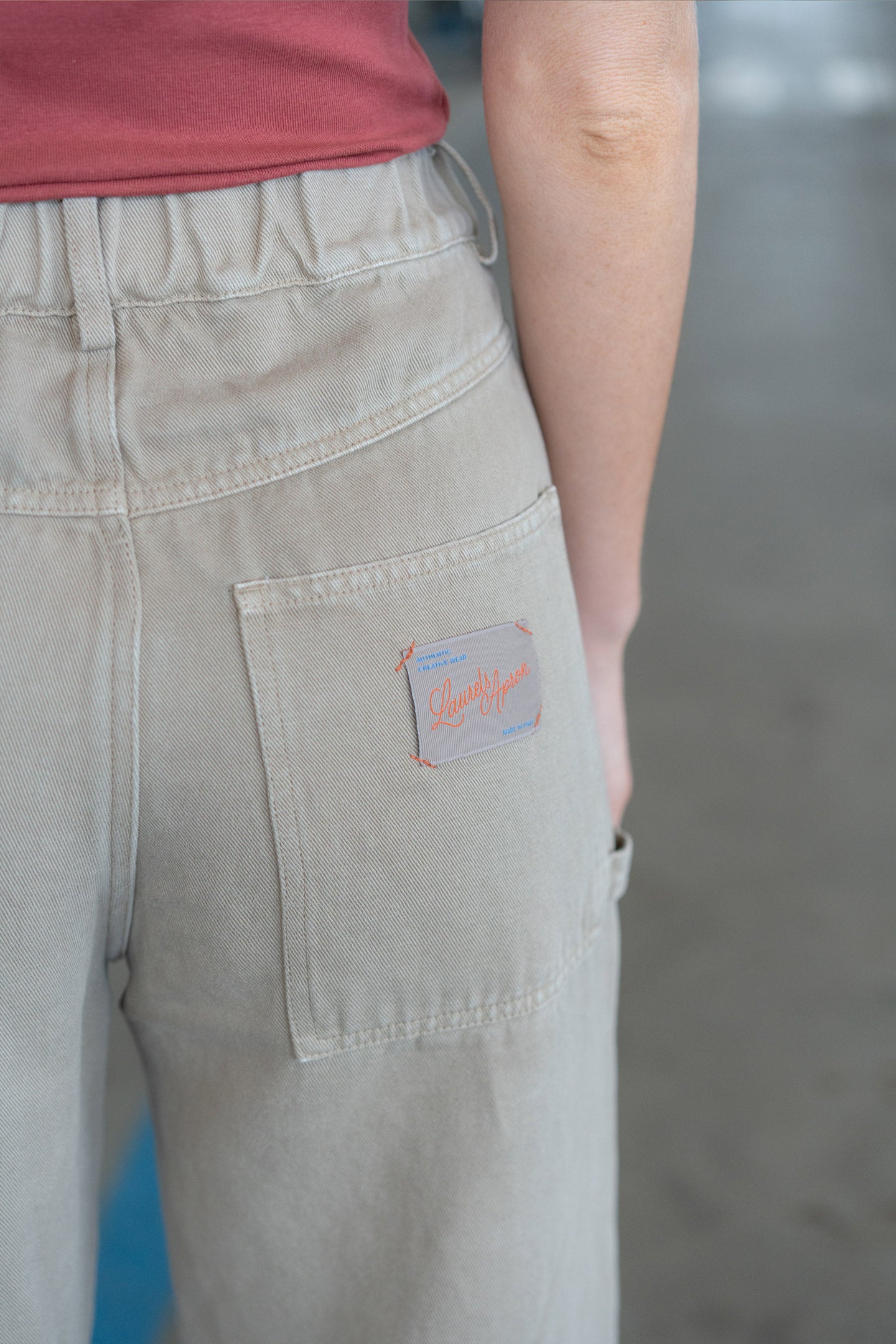 Pantaloni Apollo Beige-Stonewashed