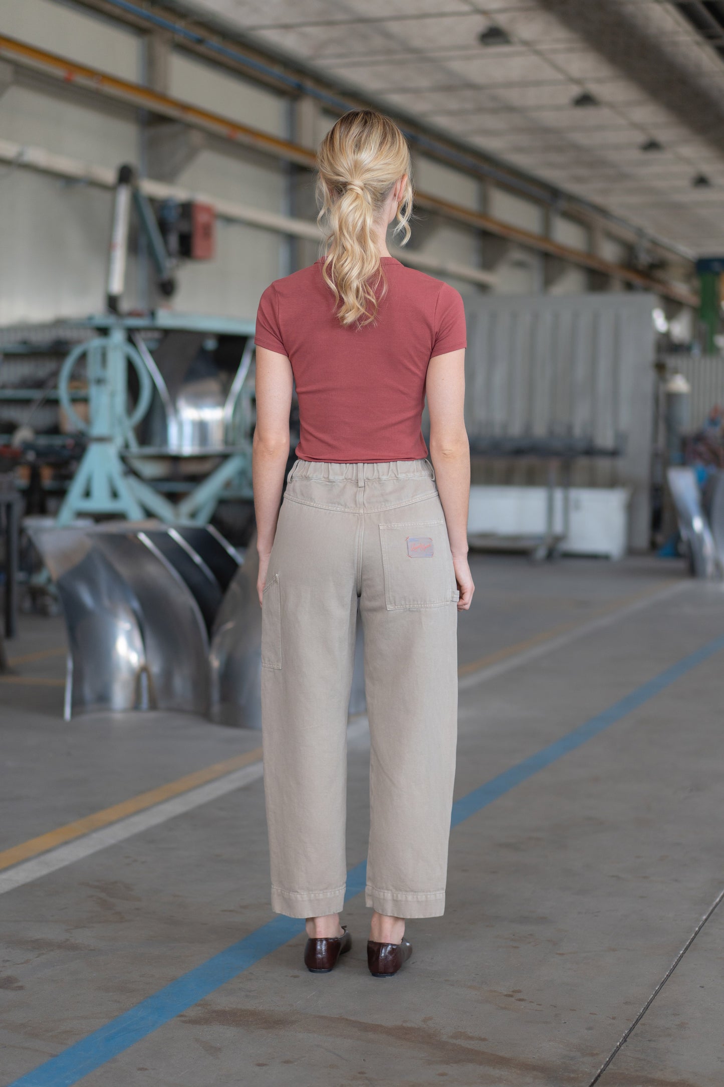 Pantaloni Apollo Beige-Stonewashed