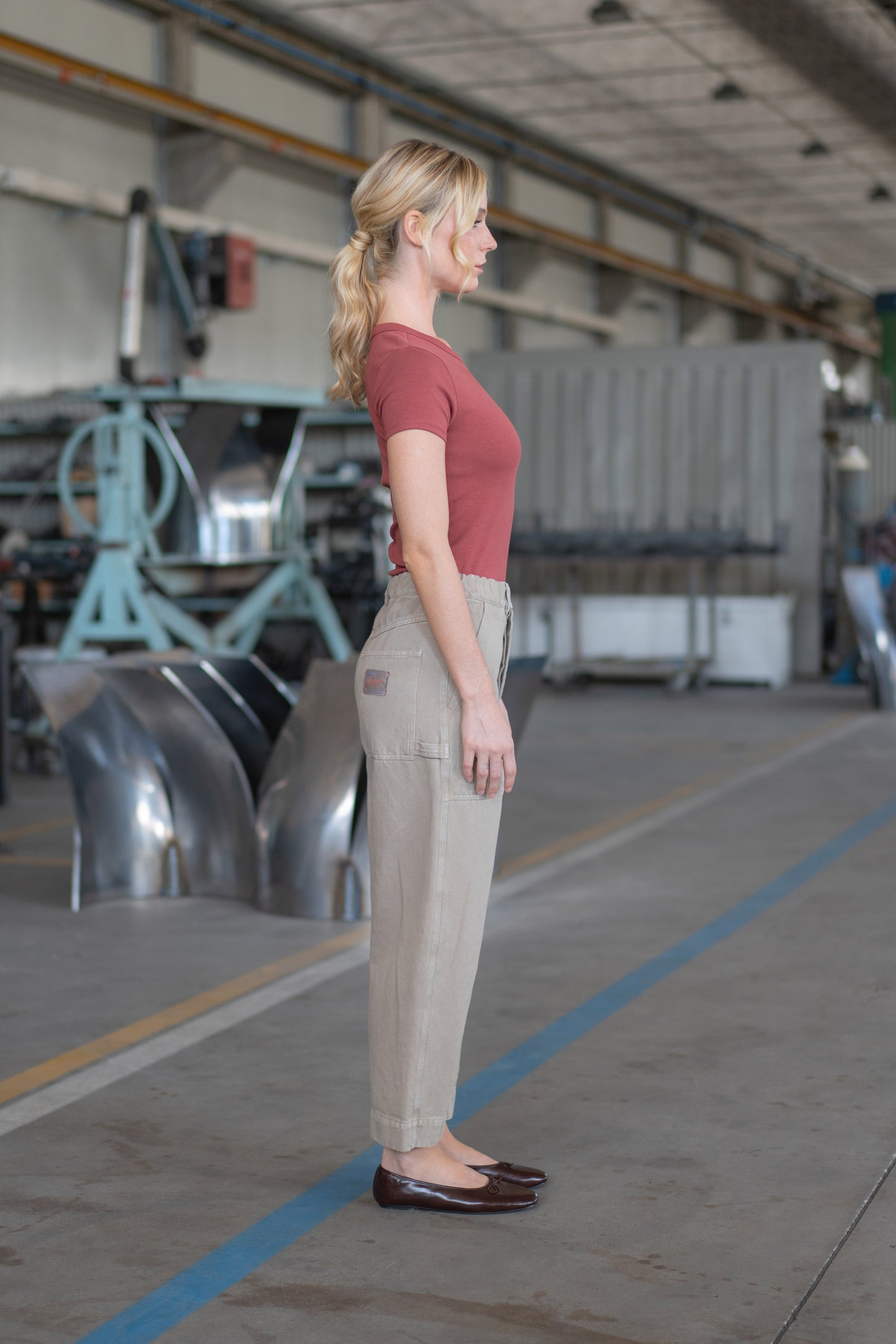 Pantaloni Apollo Beige-Stonewashed