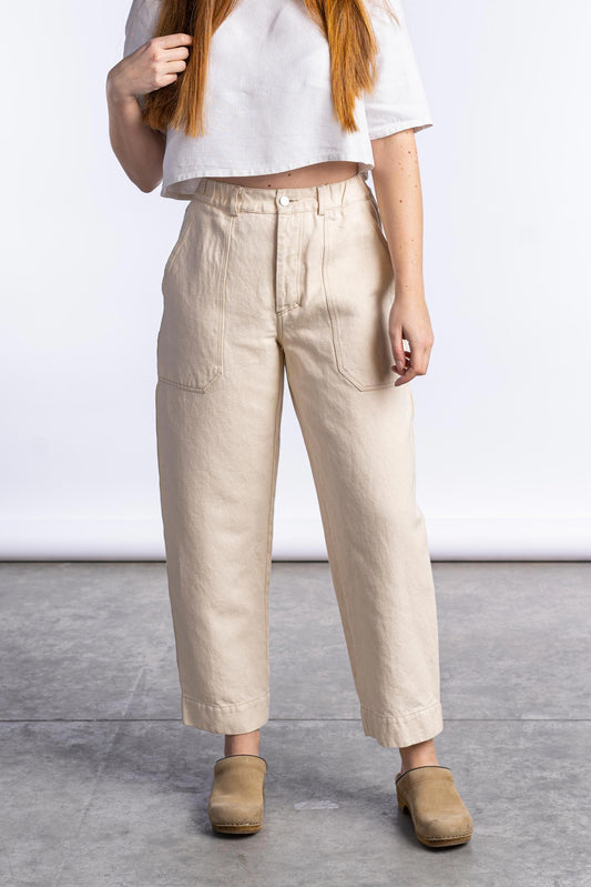 A10 - Pantaloni Apollo Panna- Tg. L