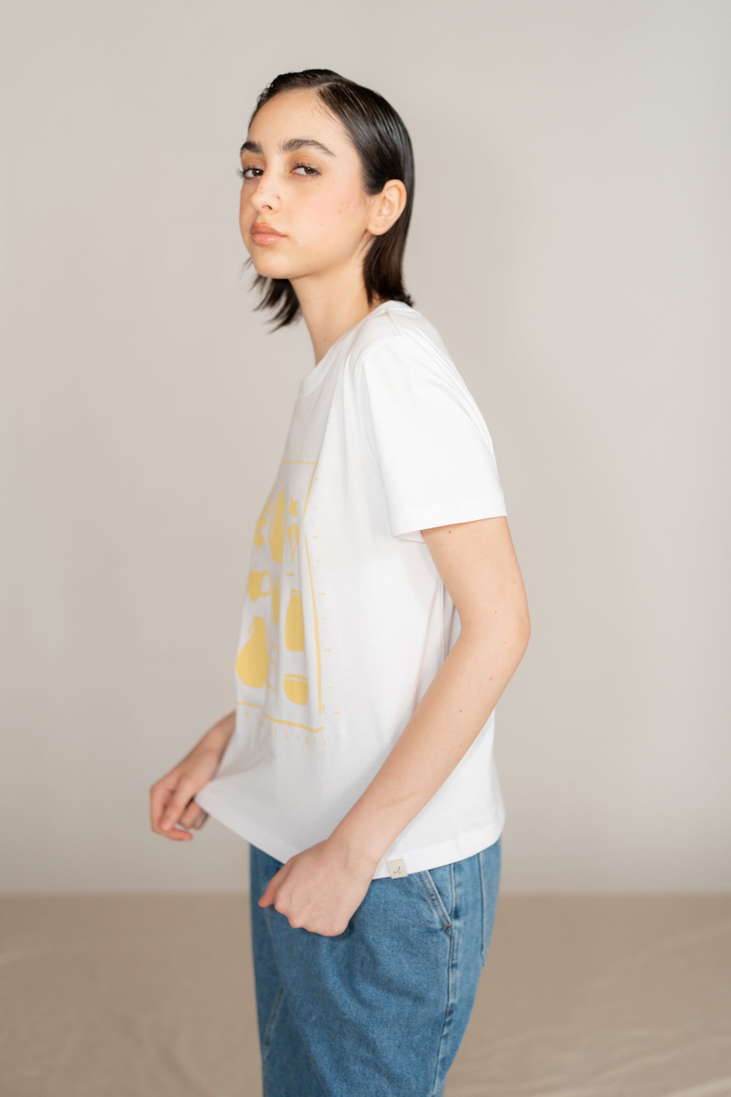 Sweatshirt mit Rundhalsausschnitt „Uno spazio da custodire” (Ein Ort zum Bewahren) – Bio-Baumwolle – Marineblau