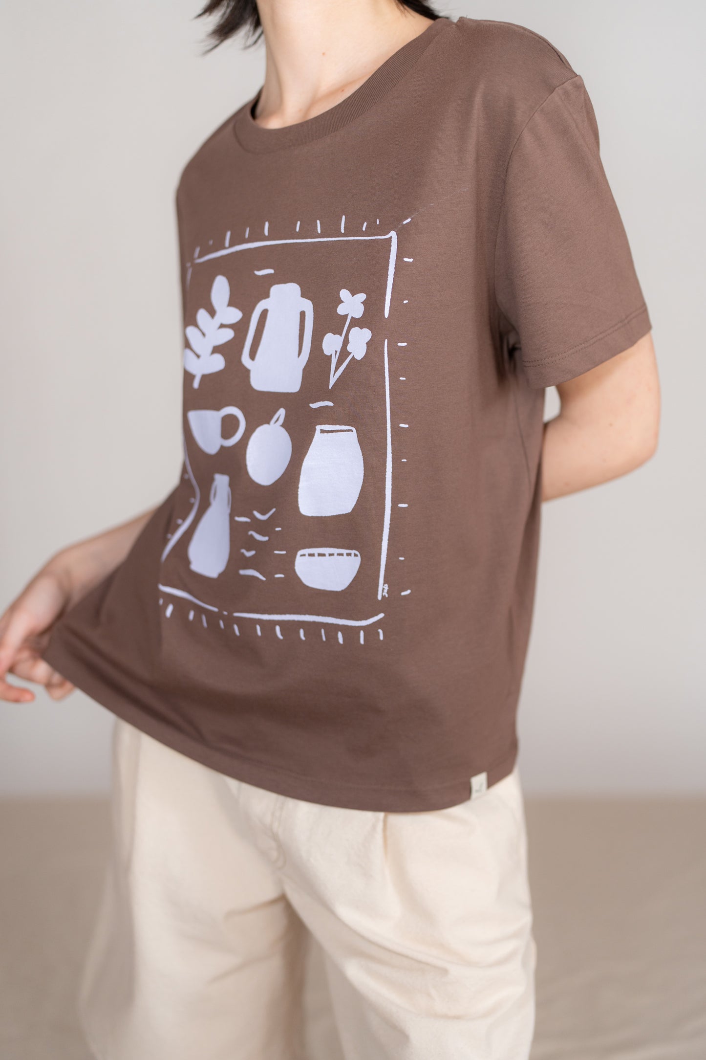 Sweatshirt mit Rundhalsausschnitt „Uno spazio da custodire” (Ein Ort zum Bewahren) – Bio-Baumwolle – Marineblau