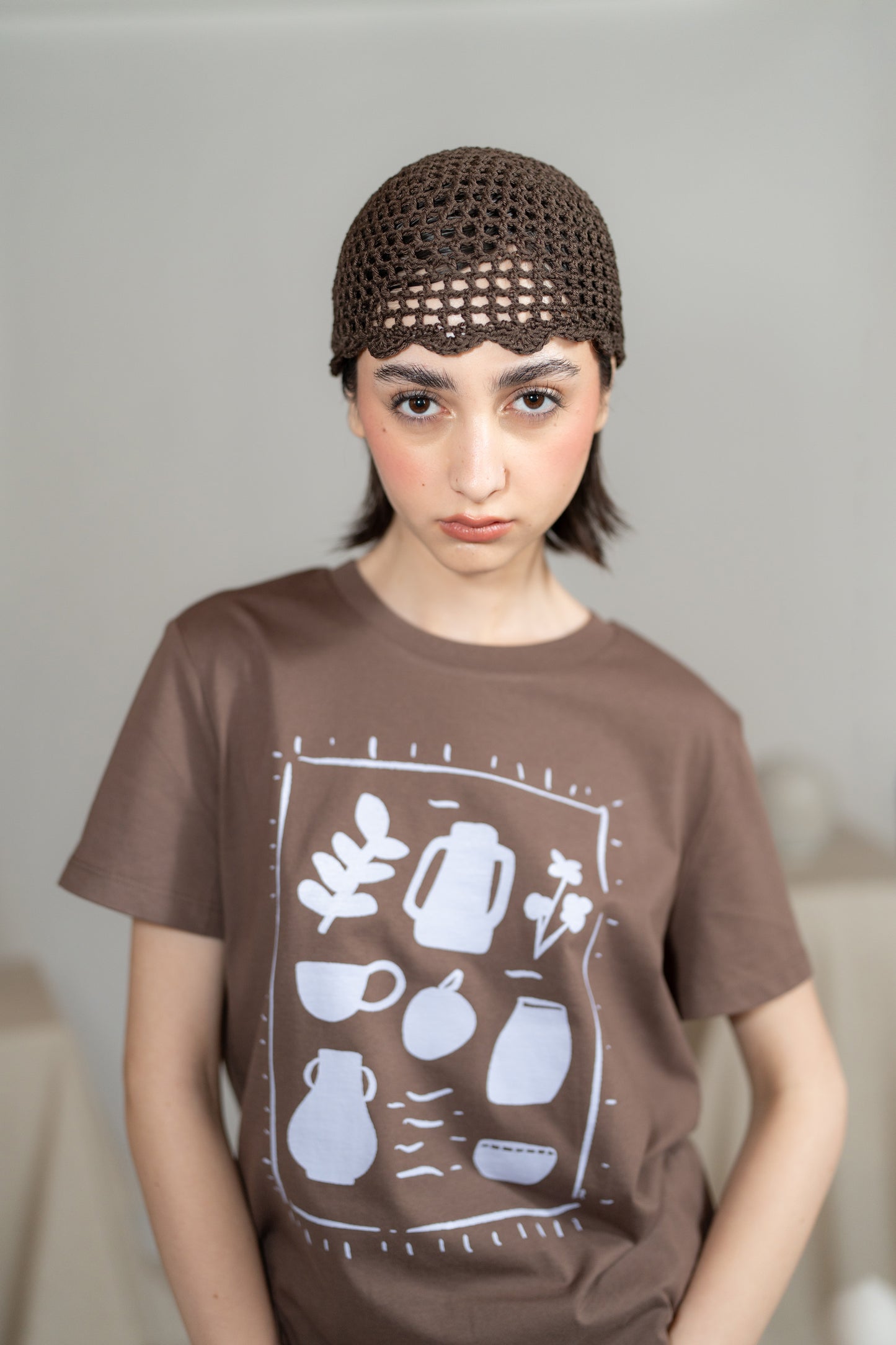 Sweatshirt mit Rundhalsausschnitt „Uno spazio da custodire” (Ein Ort zum Bewahren) – Bio-Baumwolle – Marineblau