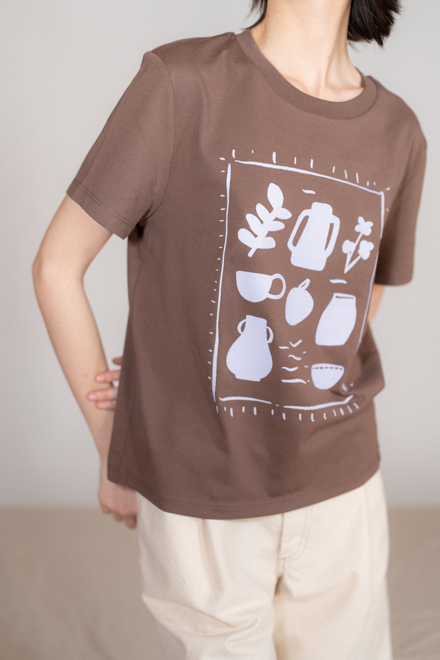 Sweatshirt mit Rundhalsausschnitt „Uno spazio da custodire” (Ein Ort zum Bewahren) – Bio-Baumwolle – Marineblau