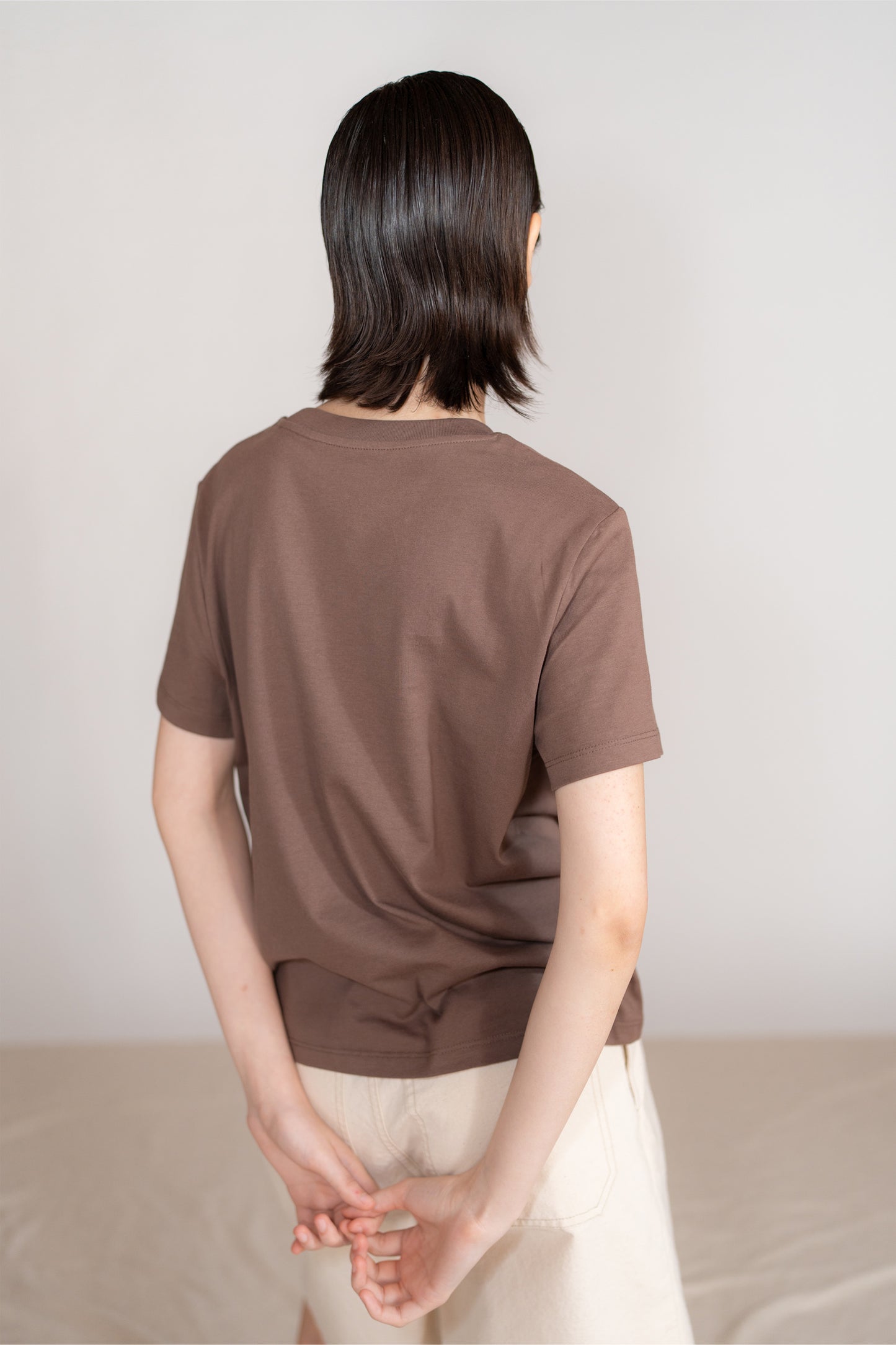 Sweatshirt mit Rundhalsausschnitt „Uno spazio da custodire” (Ein Ort zum Bewahren) – Bio-Baumwolle – Marineblau