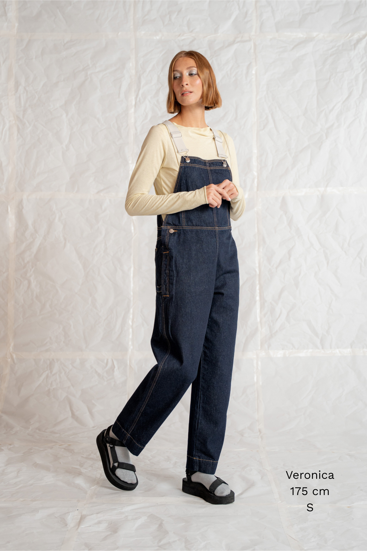Salopette Apollo Jeans cotone riciclato - Blu indaco