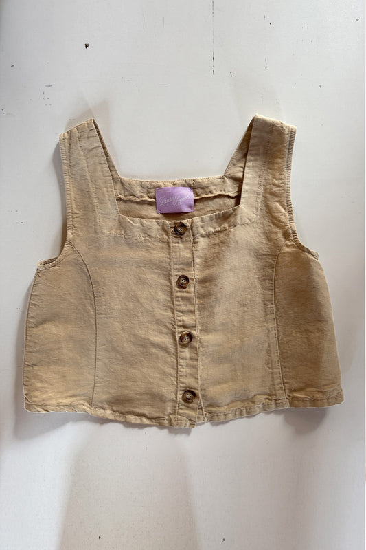 YO11 - Top Yoko tela di canapa Miele - S