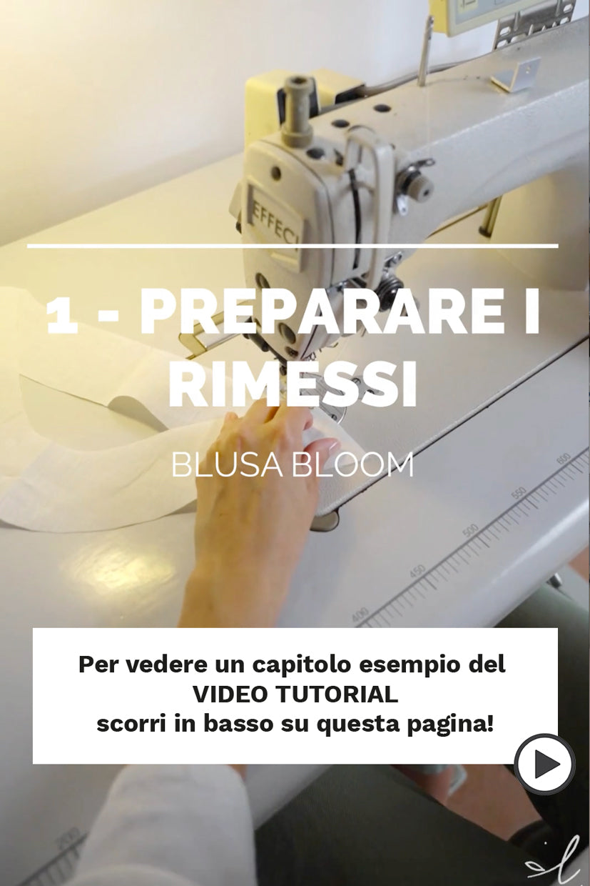 Blusa Bloom: Cartamodello + Tutorial Video + Tutorial PDF