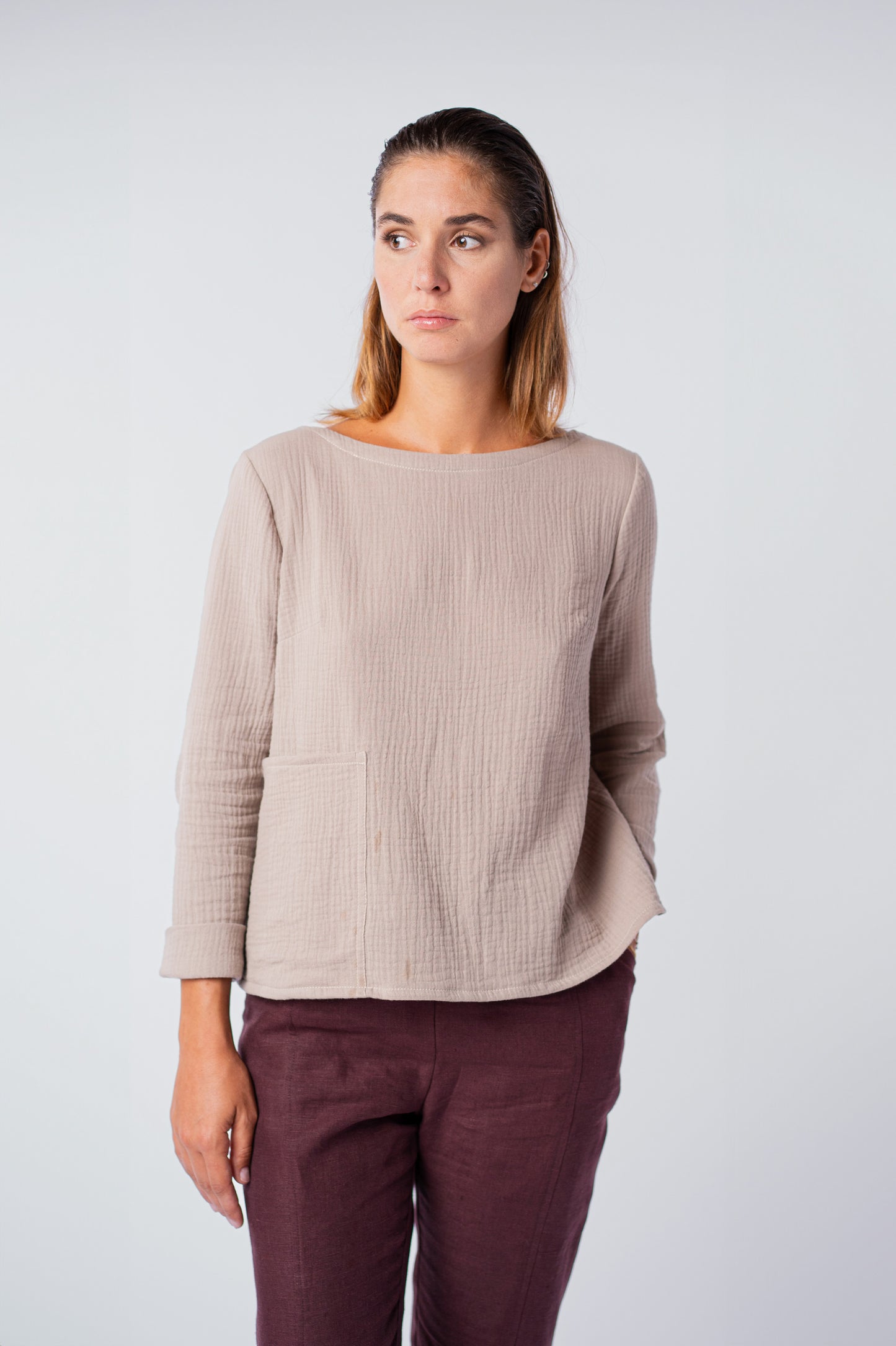 Blusa con bottoni: Cartamodello + Tutorial video + Tutorial illustrato