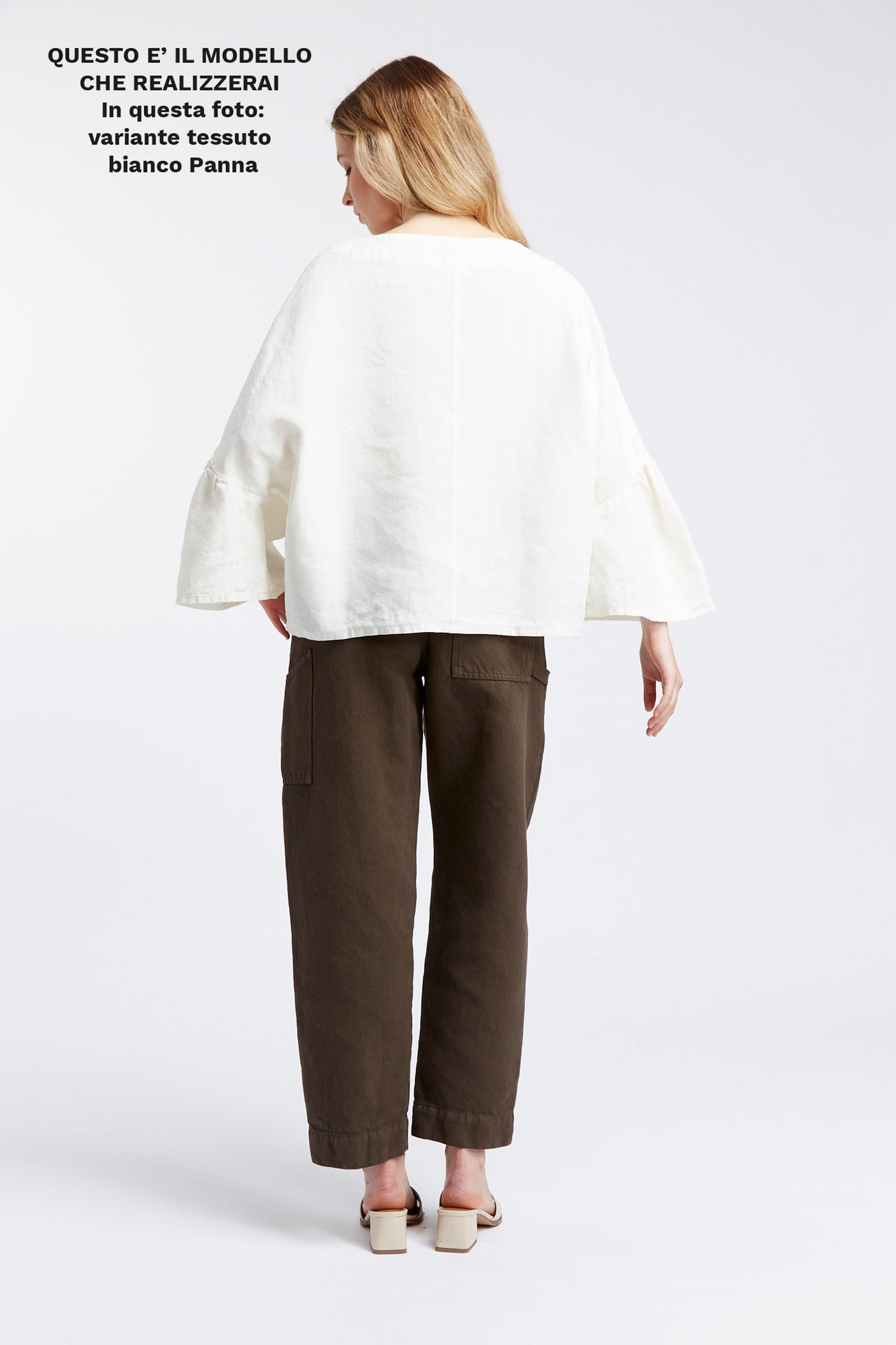 KIT Blusa Bloom:  Cartamodello Cartaceo + Tessuto