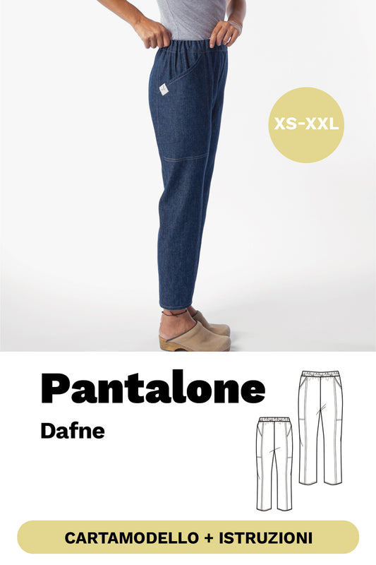 Pantalone Dafne: Cartamodello + tutorial illustrato
