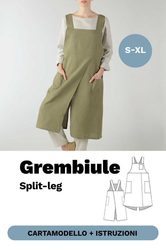 Grembiule Split-leg: Cartamodello + tutorial illustrato