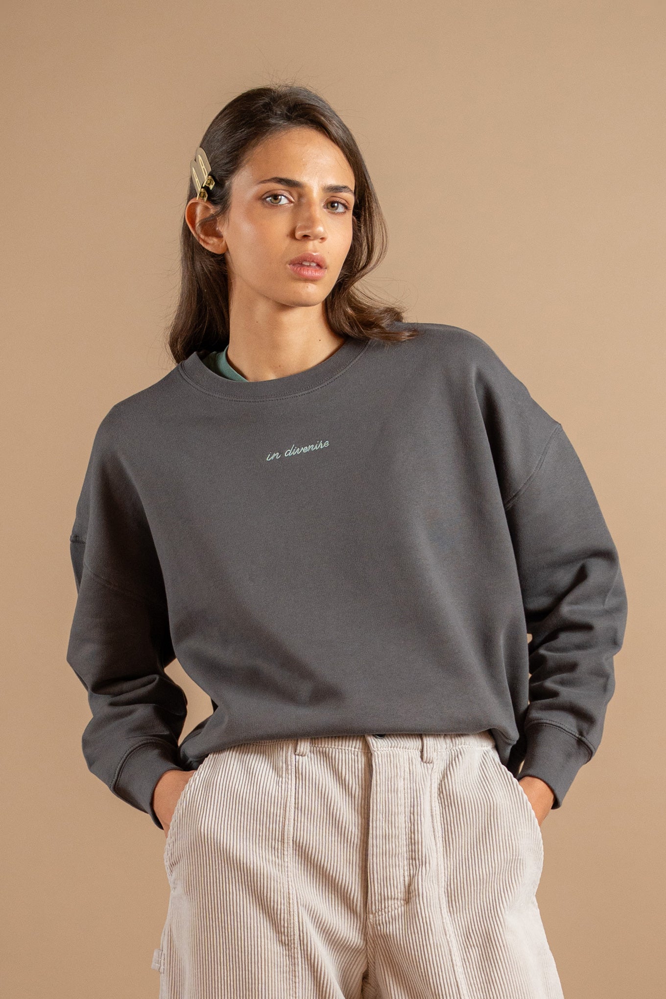 Felpa "In divenire" - grigio Antracite