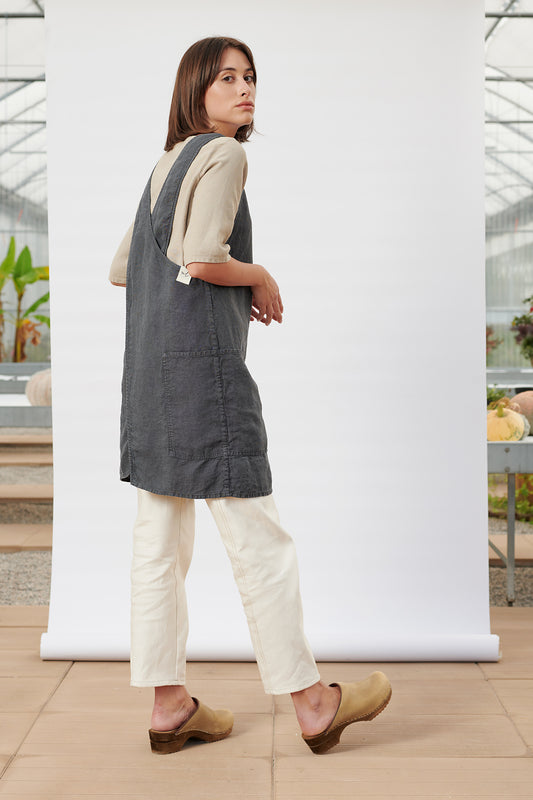 GR2 - Grembiule/Vestito incrociato Ardesia - Tg. XS/S