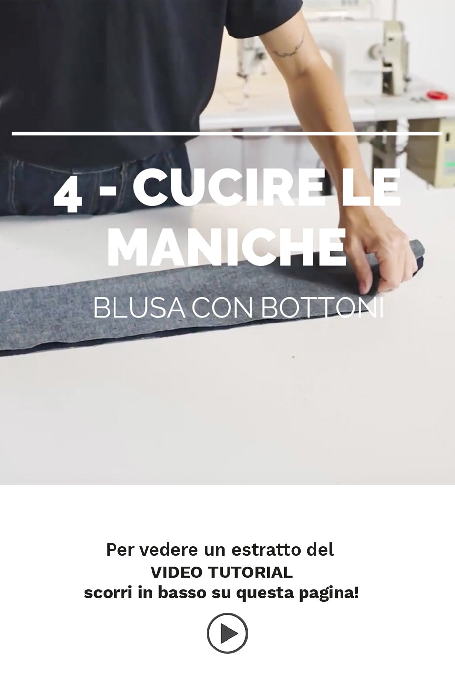 Blusa con bottoni: Cartamodello + Tutorial video + Tutorial illustrato