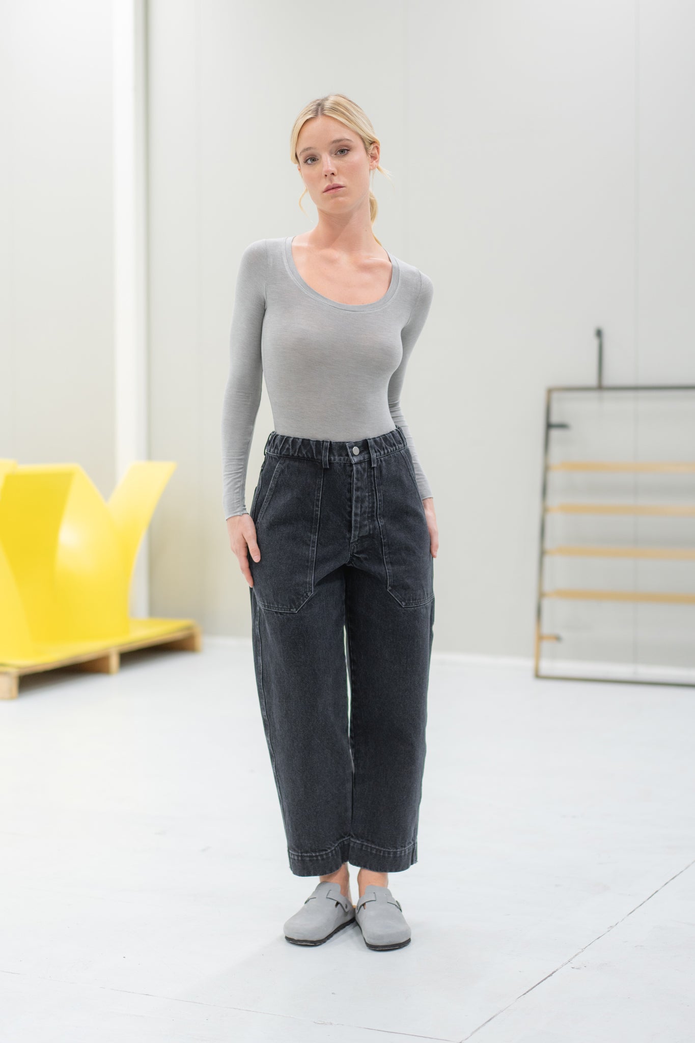 AP15 - Jeans Apollo nero stonewashed - tg. L