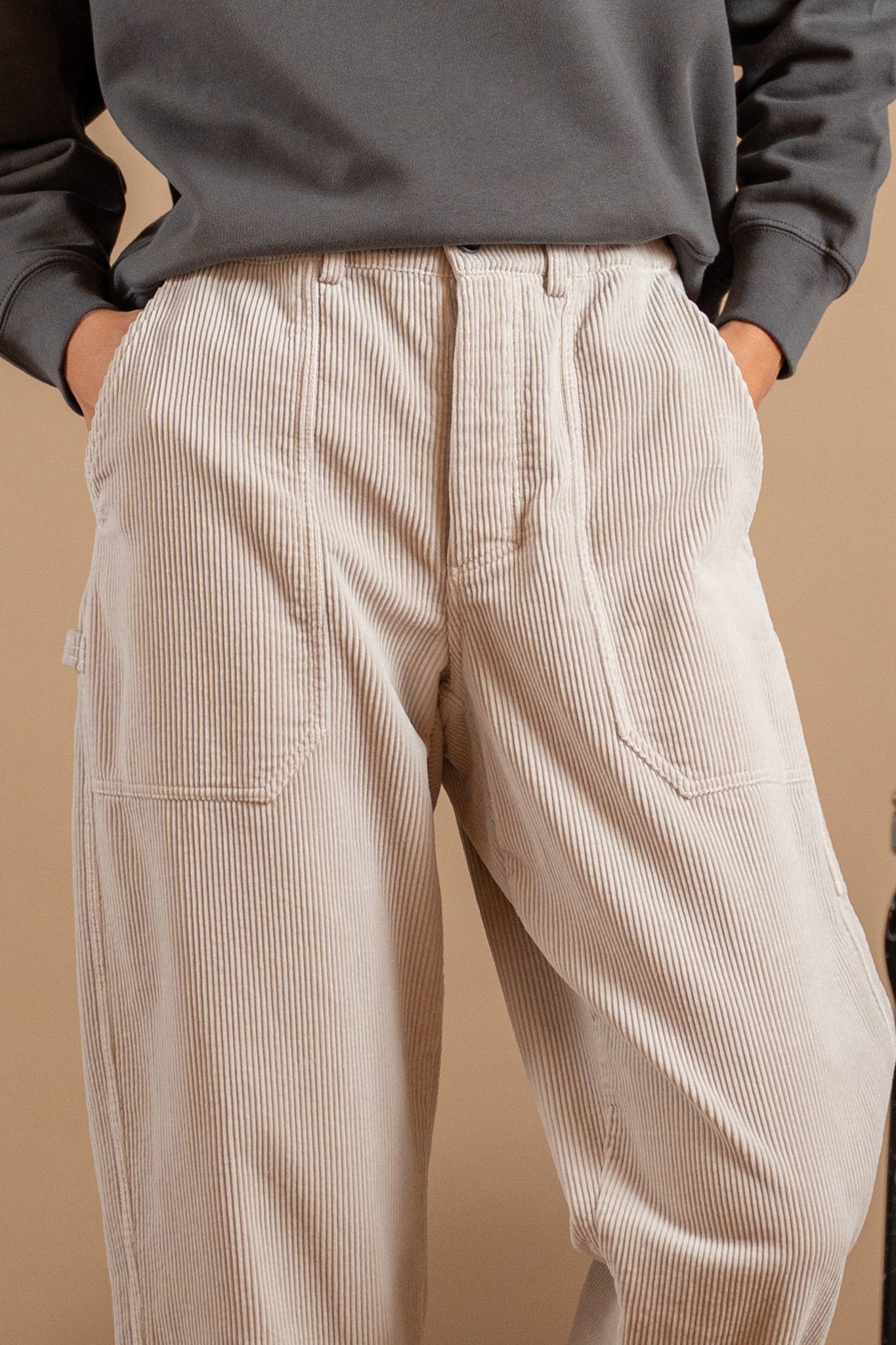 AP02 - Pantalone Apollo velluto Sasso- tg. XS