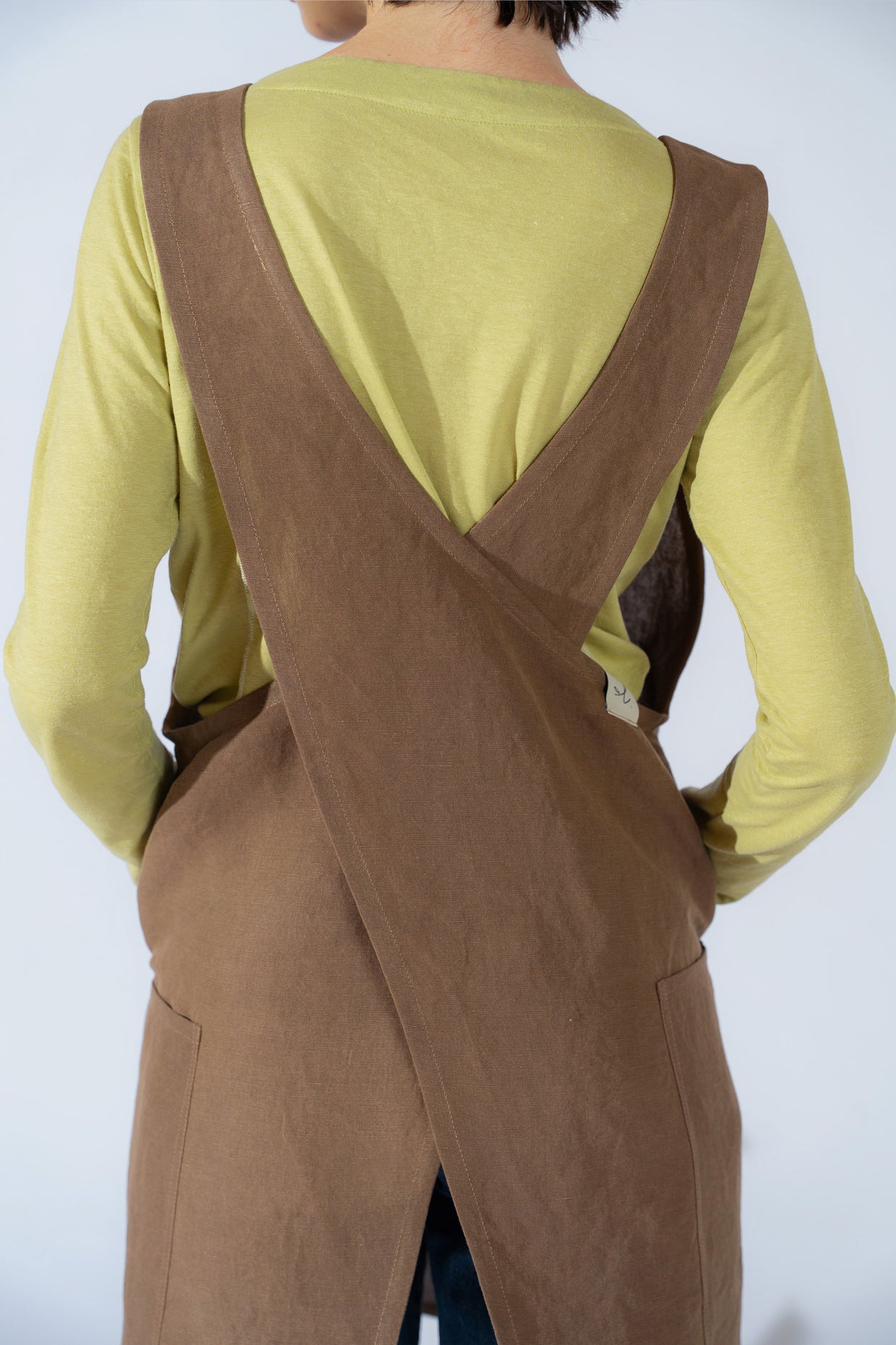 Schürze/Kleid für Damen – braun Old