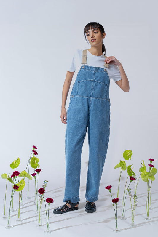 SA01 - Salopette Apollo Jeans con bretelle colore Corda - tg. M