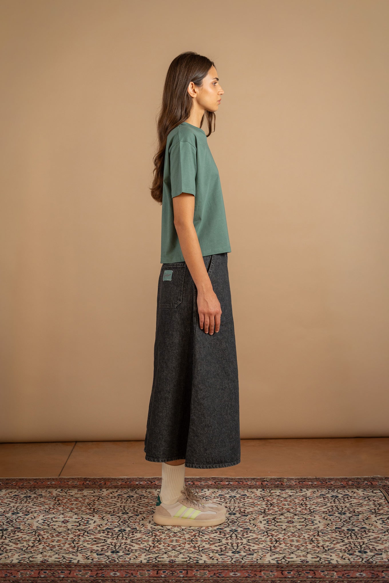 T-shirt "In divenire" - verde Eucalipto