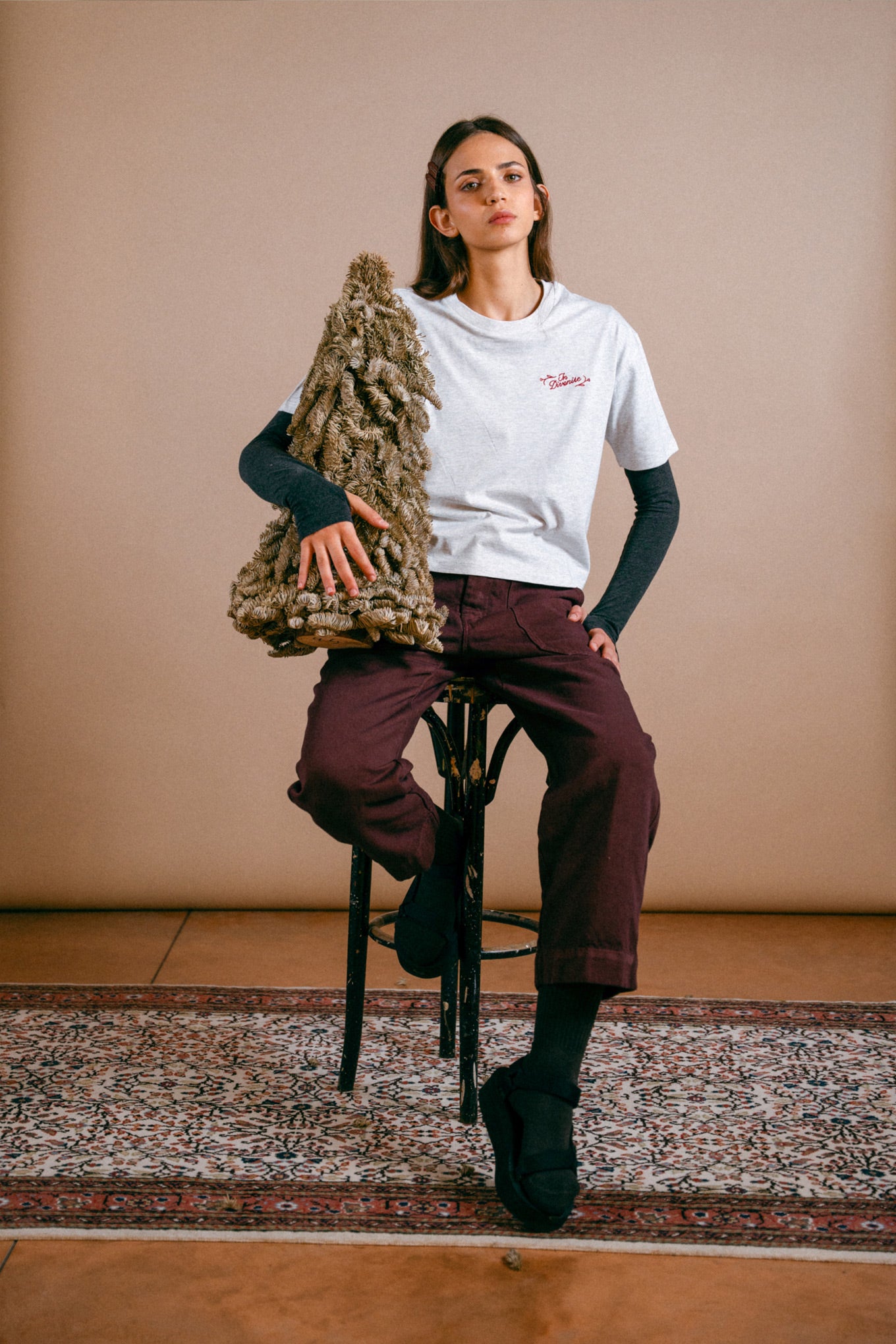 T-shirt "In divenire" - grigio mélange