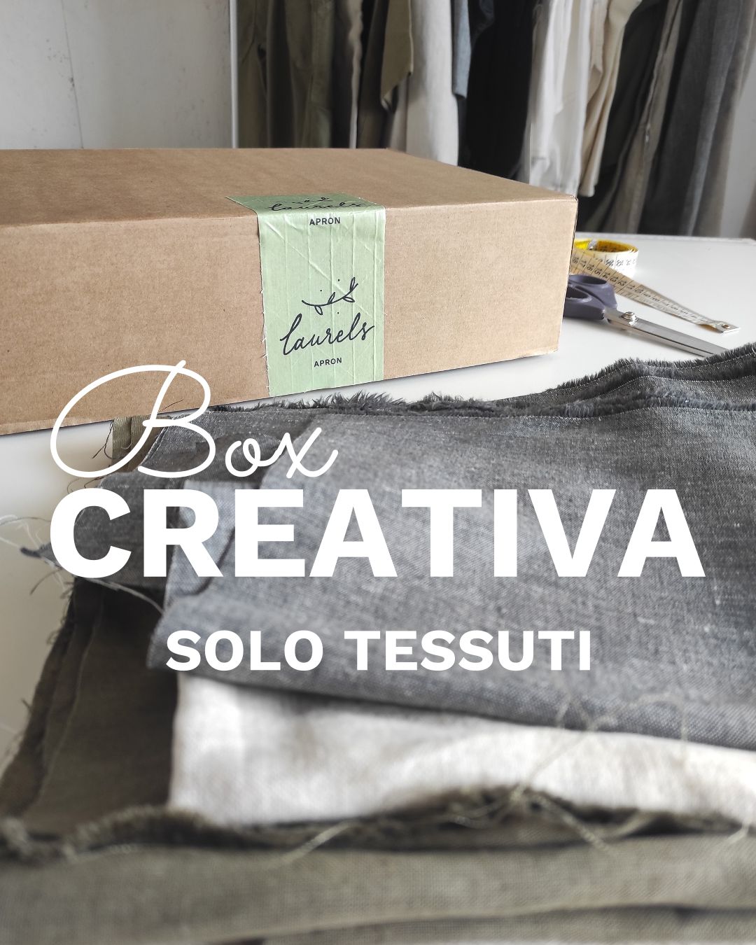 Box creativa: solo tessuti in Canapa