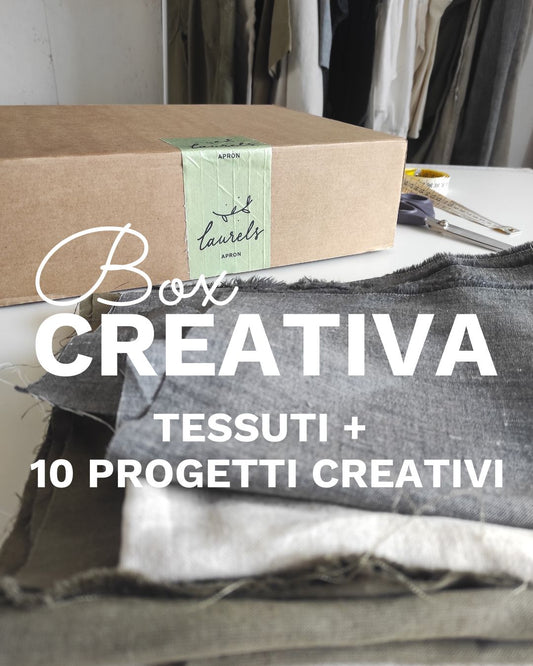 Box creativa: tessuti in Canapa + 10 cartamodelli
